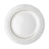 Dutch Rose Amsterdam Loft Dinerbord Plat 26 Cm Wit Glitter -Keuken Gerelateerd 101 0338 4