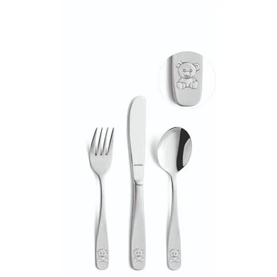 Amefa Kinderbestekset 3-delig Cadeauverpakking Beer 4 Amefa Kinderbestekset 3-delig Cadeauverpakking Beer - Afbeelding 2