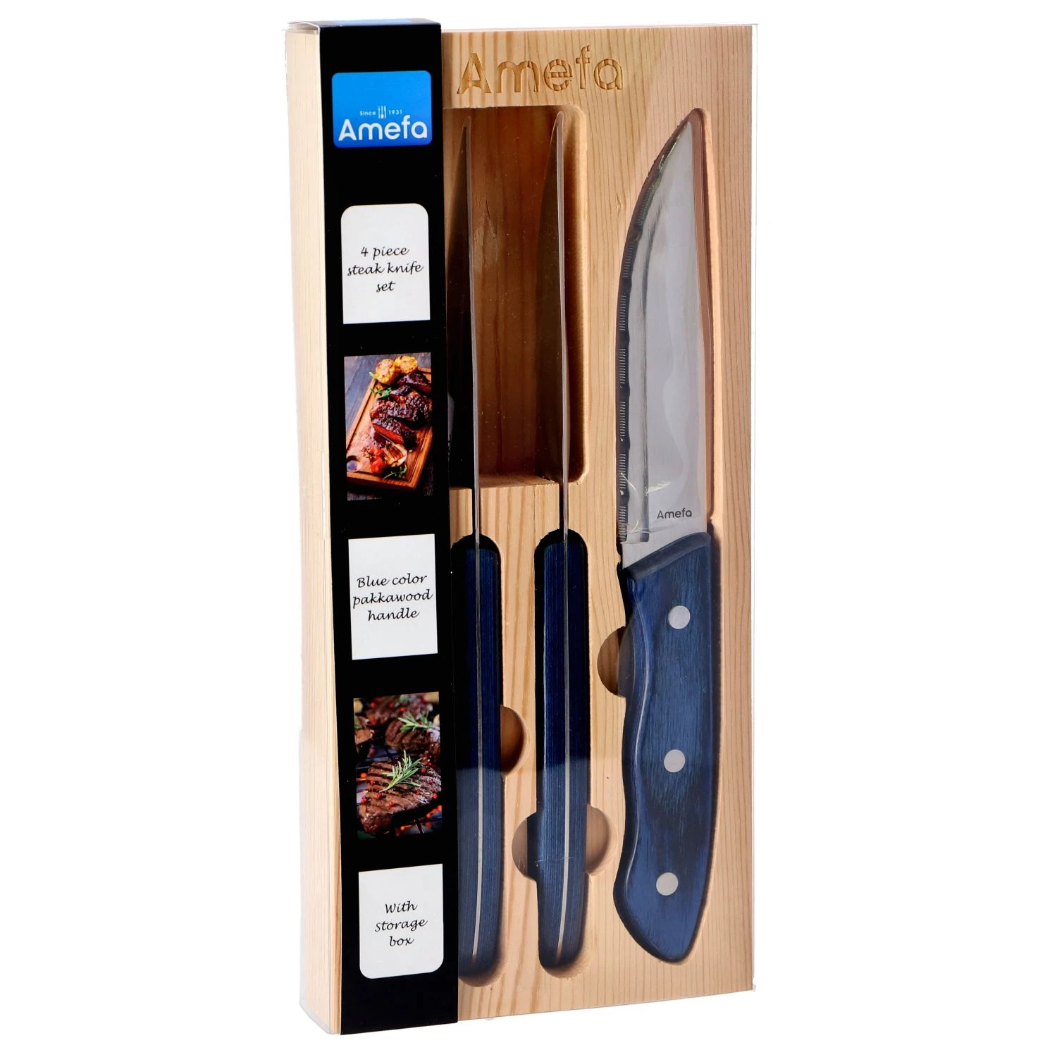 Amefa Hercule Steakmessen 4 Stuks 3 Amefa Hercule Steakmessen 4 Stuks