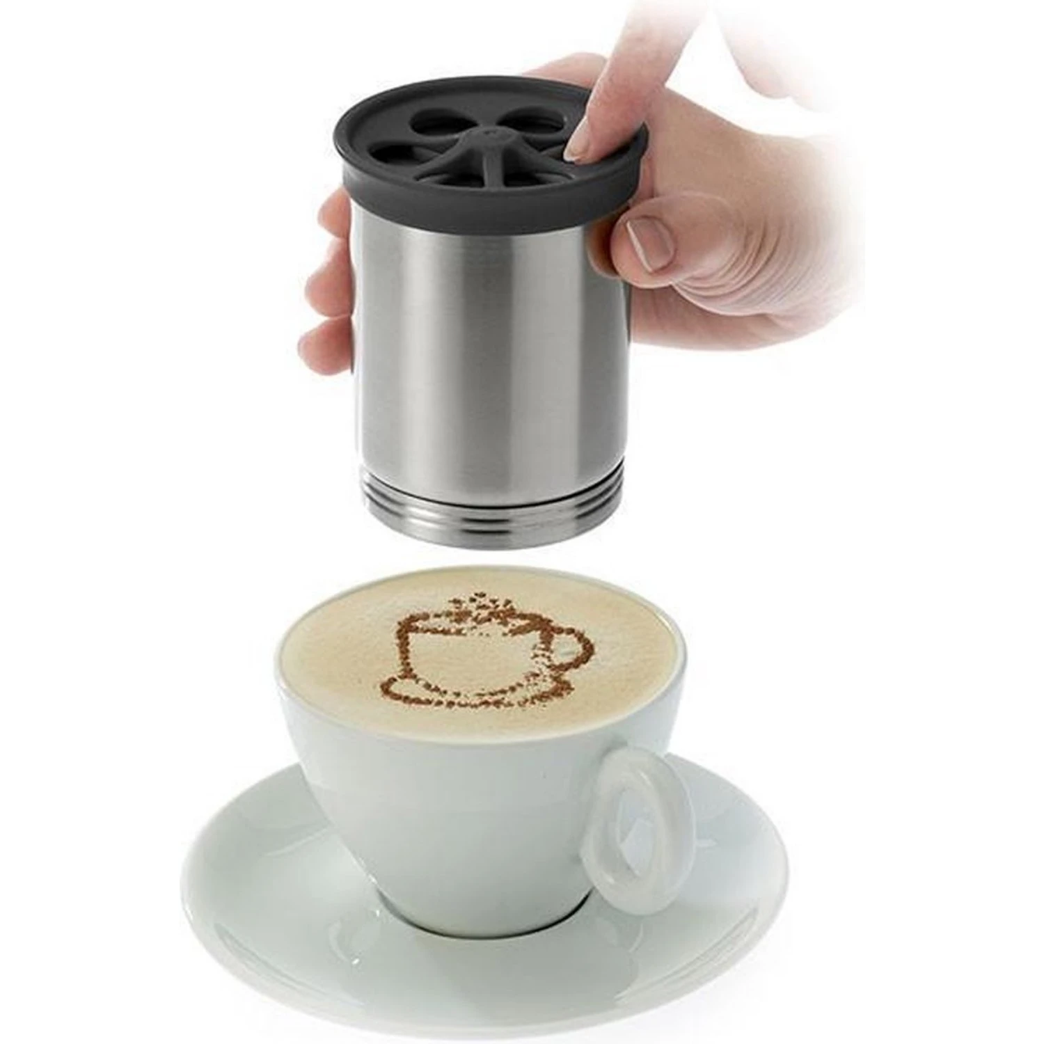 Westmark Cappuccino Cacao Strooier Rvs 3 Westmark Cappuccino Cacao Strooier Rvs