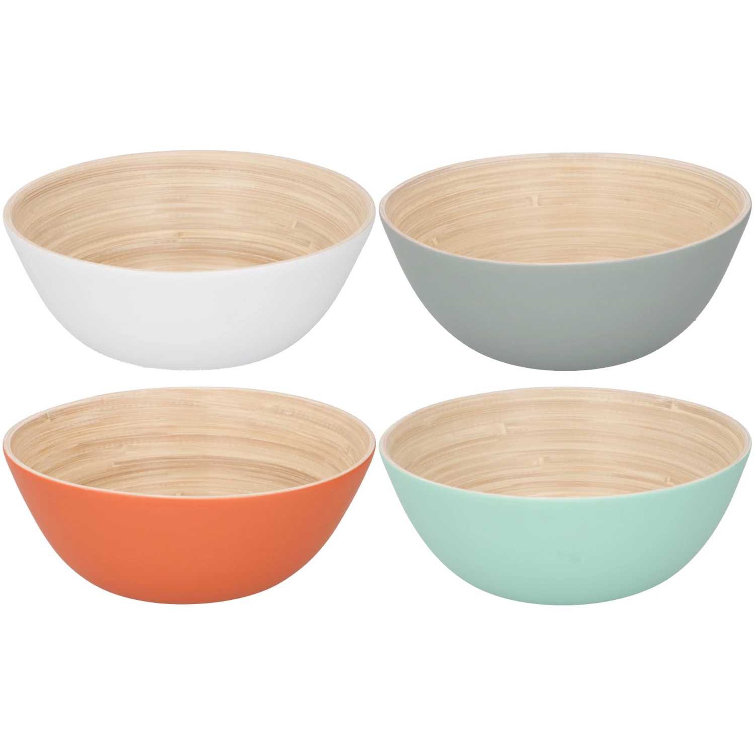 Merkloos Bamboe Schaal Ø17 X 7 Cm 4 Assorti 7 Merkloos Bamboe Schaal Ø17 X 7 Cm 4 Assorti - Afbeelding 5