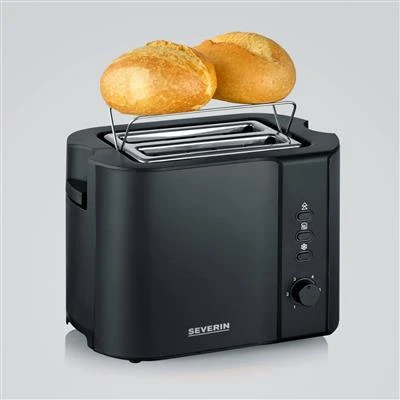 Severin Broodrooster 800W Mat-zwart RVS AT 9552 6 Severin Broodrooster 800W Mat-zwart RVS AT 9552 - Afbeelding 4