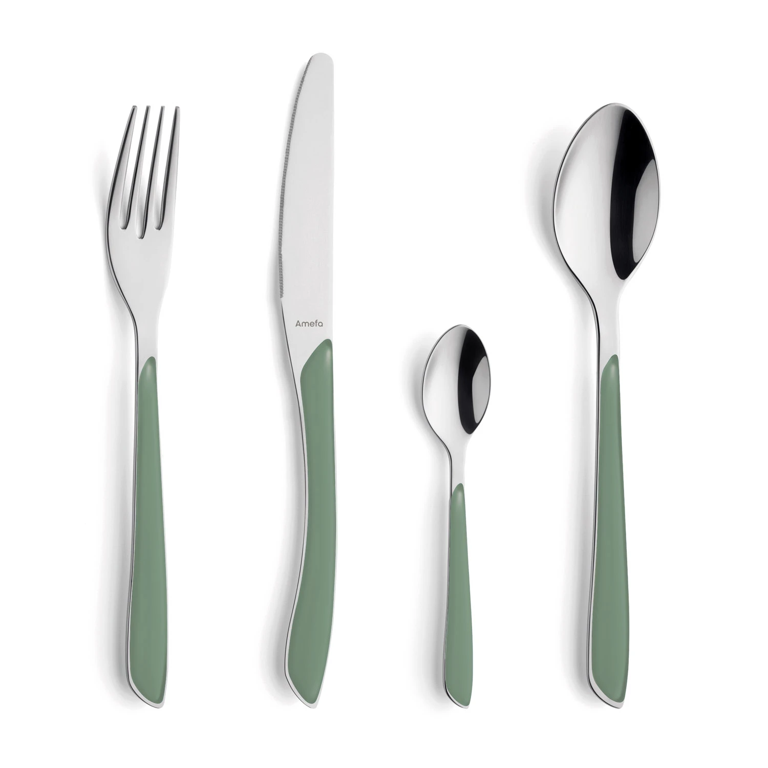 Amefa Bestekset Eclat 24 Delig Green 4 Amefa Bestekset Eclat 24 Delig Green - Afbeelding 2