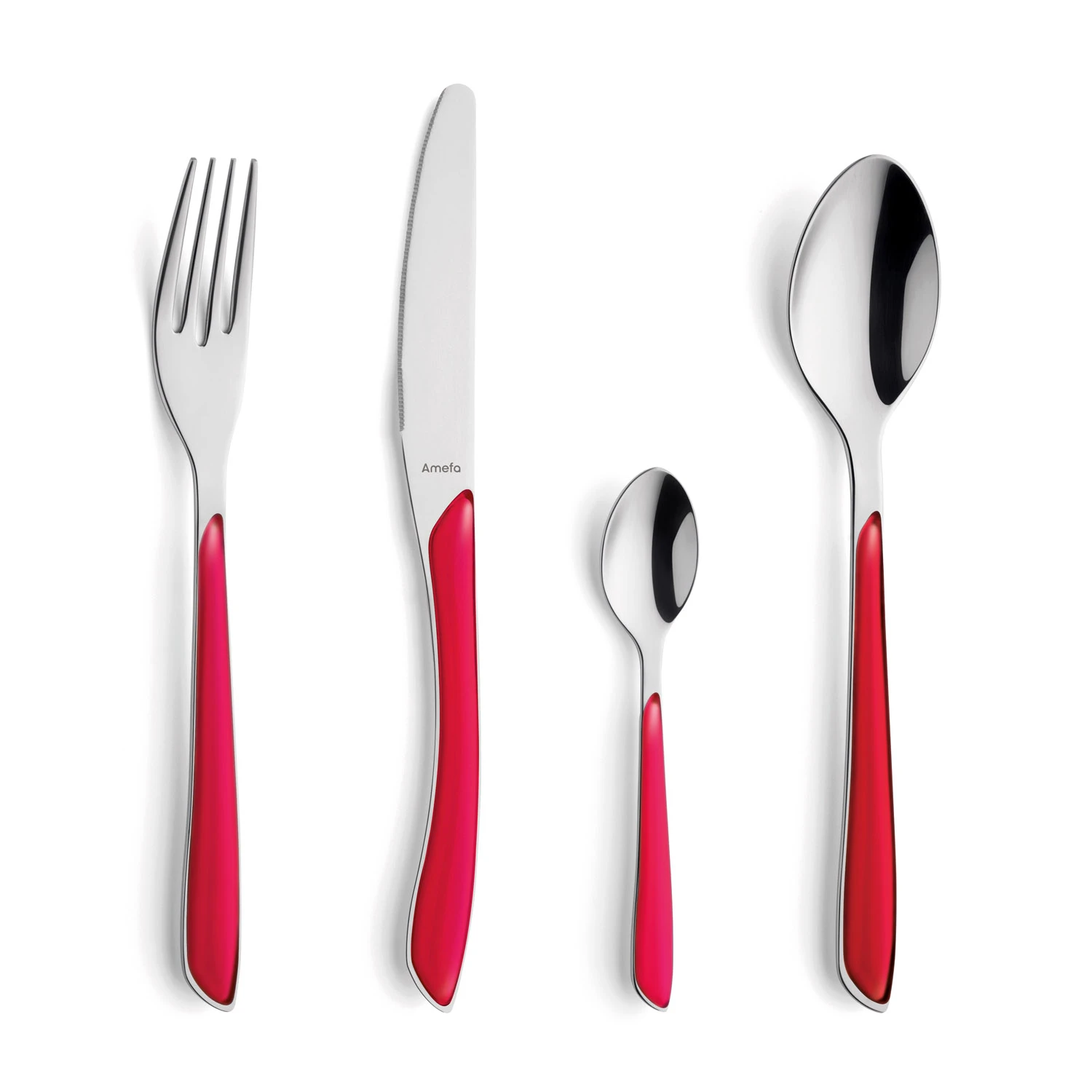 Amefa Bestekset Eclat 24 Delig Raspberry 4 Amefa Bestekset Eclat 24 Delig Raspberry - Afbeelding 2