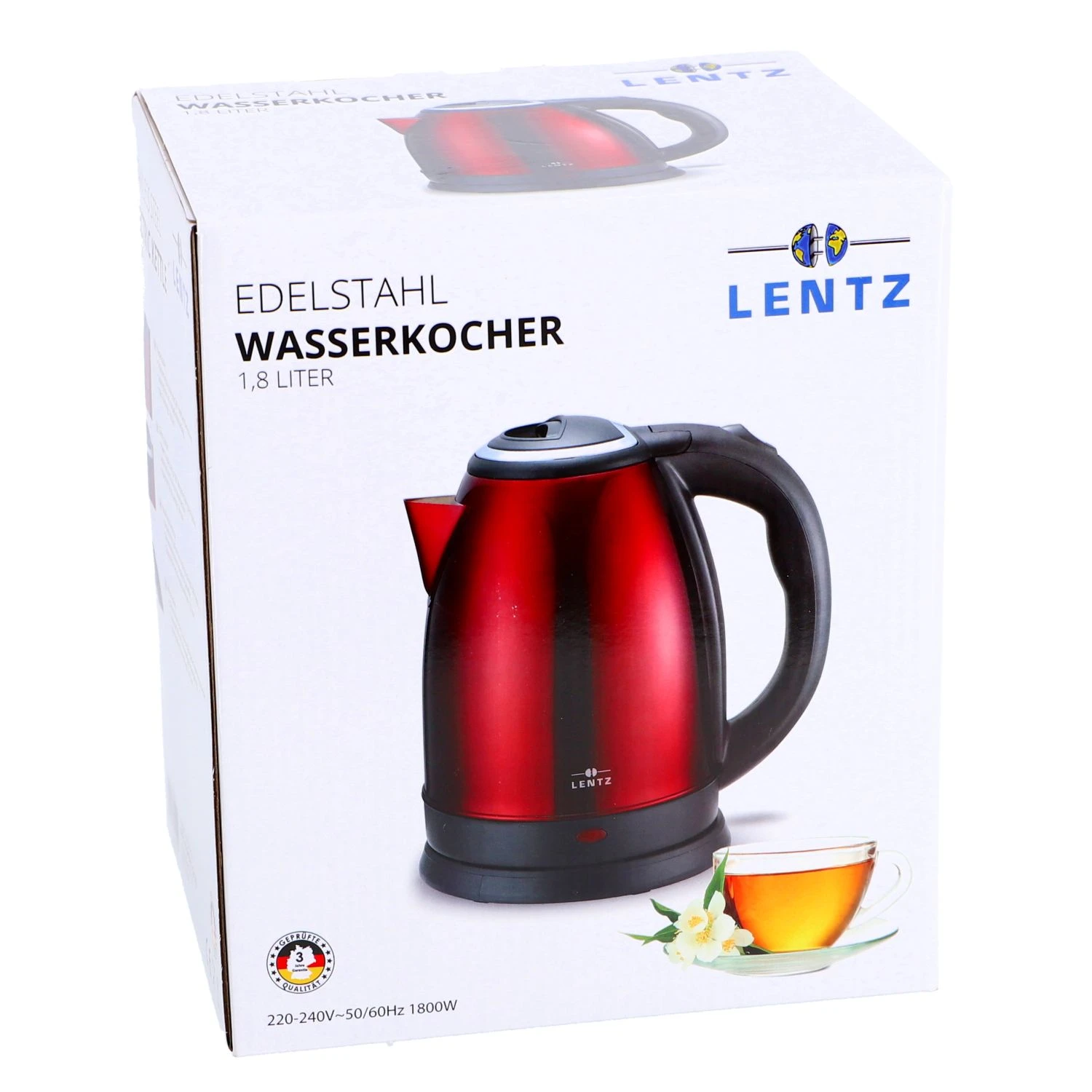 Waterkoker 1,8 Liter Rood 6 Waterkoker 1,8 Liter Rood - Afbeelding 4