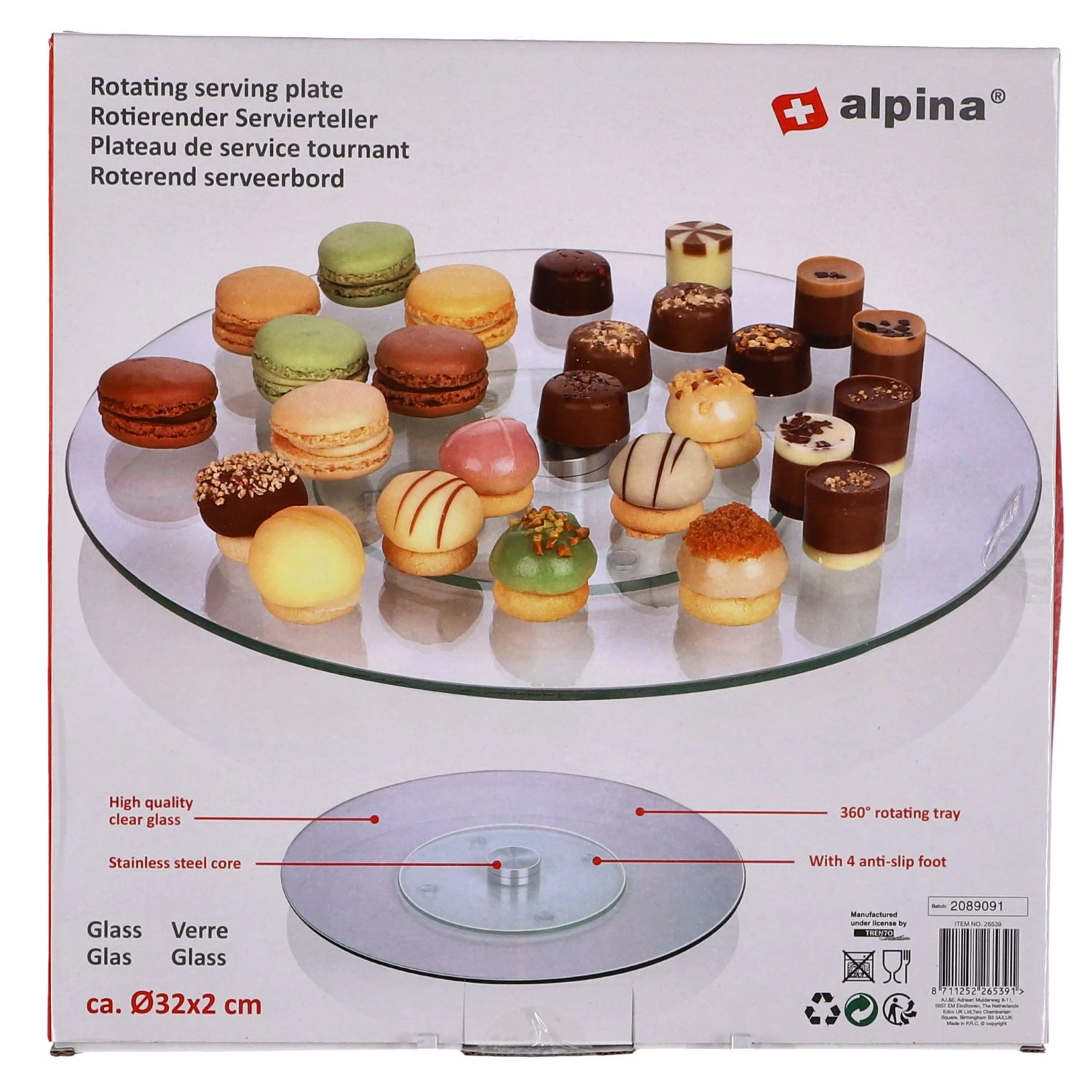 Alpina Serveerschaal Roterend 3 Alpina Serveerschaal Roterend